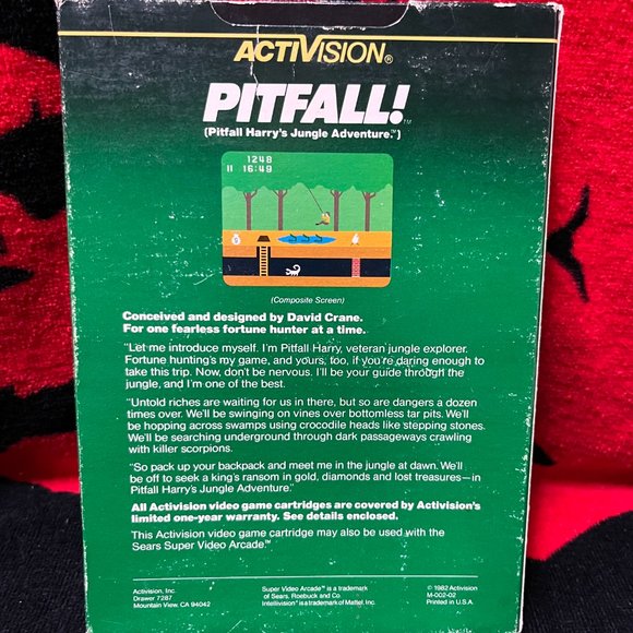 Mattel Intellivision. Pitfall. Complete & Fully Tested. 1982 Release - Picture 3 of 10